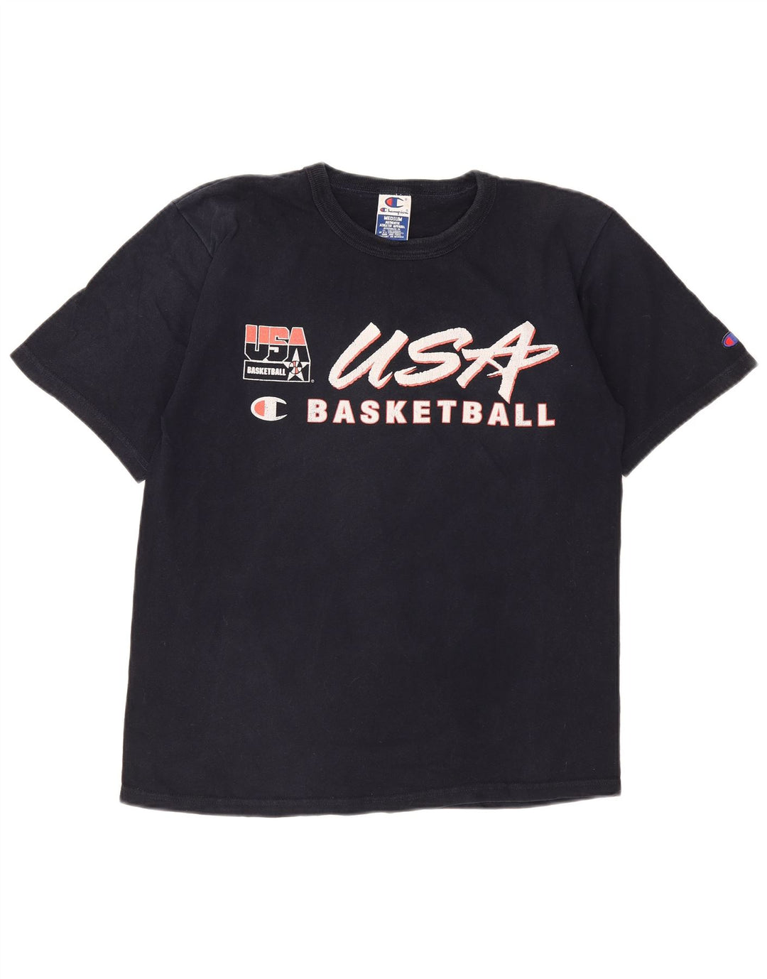 Camiseta masculina Champion Graphic Top Médio Algodão Azul Marinho
