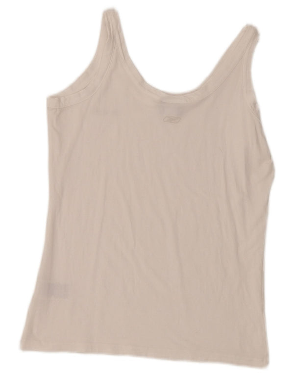 Colete feminino Reebok UK 18 XL branco algodão