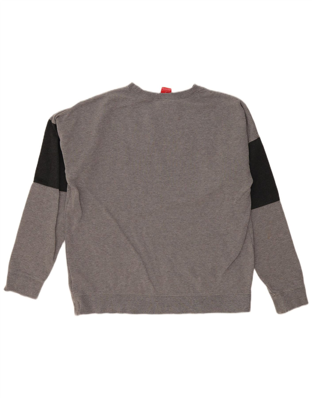 Moletom gráfico masculino Nike Jumper grande cinza colorblock algodão
