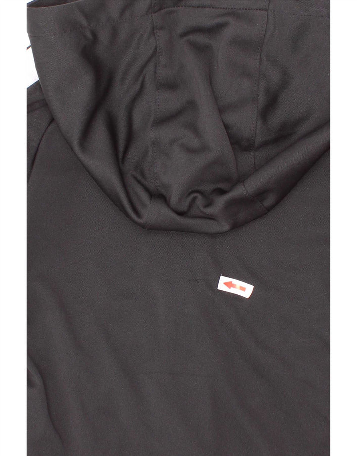 Suéter Nike Boys Zip com capuz 4-5 anos pequeno preto colorblock poliéster