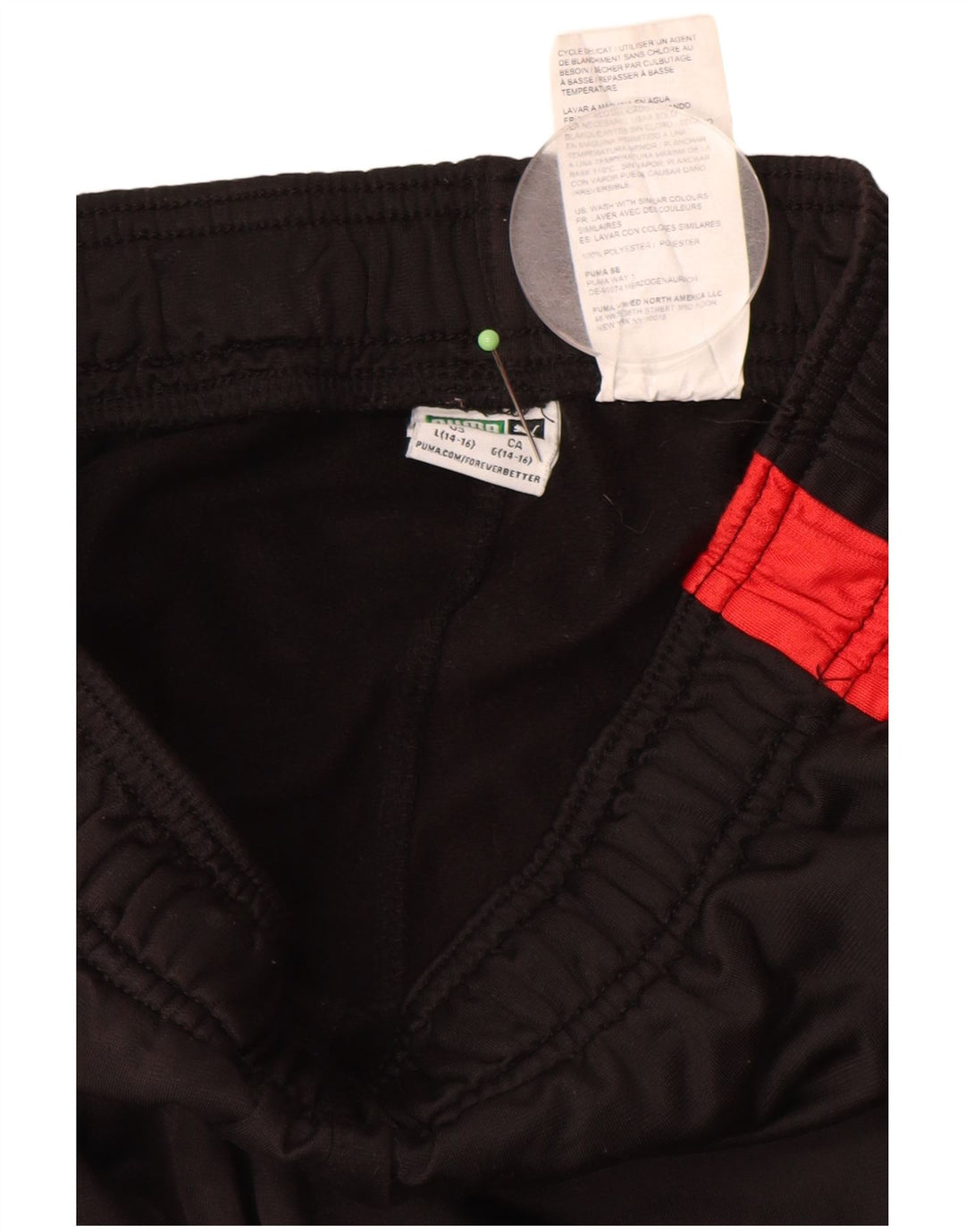 Calça de treino PUMA Meninos Joggers 14-15 Anos Preto Colorblock
