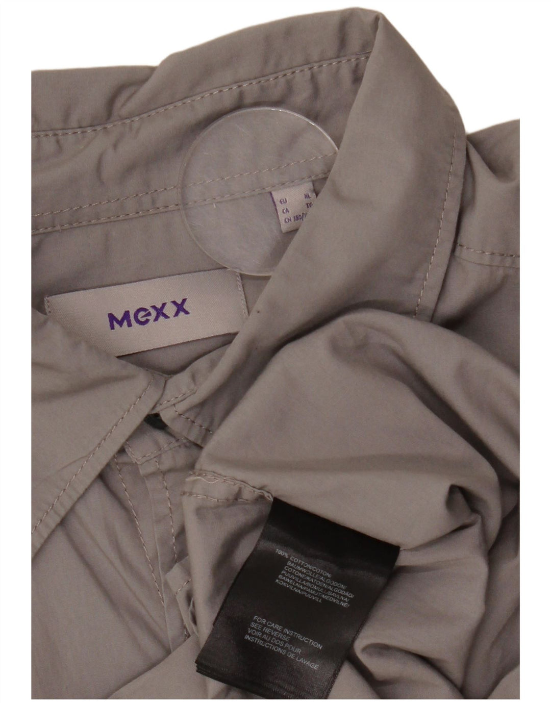 Camisa masculina de manga curta MEXX XL cinza algodão