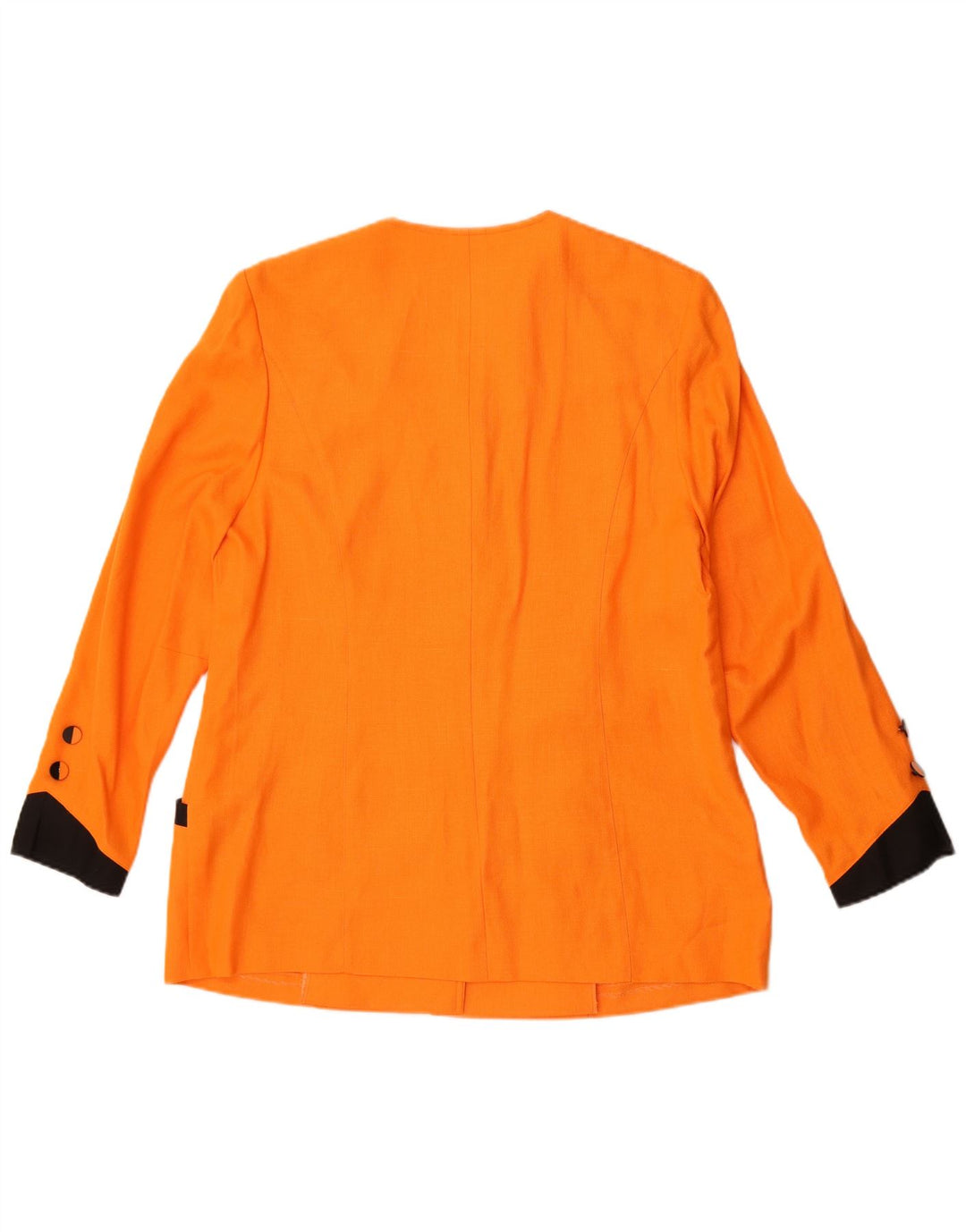 Jaqueta blazer feminina Fink Modell com 5 botões UK 18 XL laranja colorblock