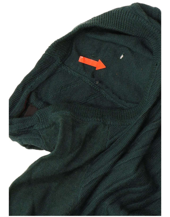 Suéter feminino CARRERA com gola canoa Reino Unido 14 listrado verde médio