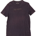 Guess Camiseta masculina regular com estampa gráfica grande de algodão azul marinho