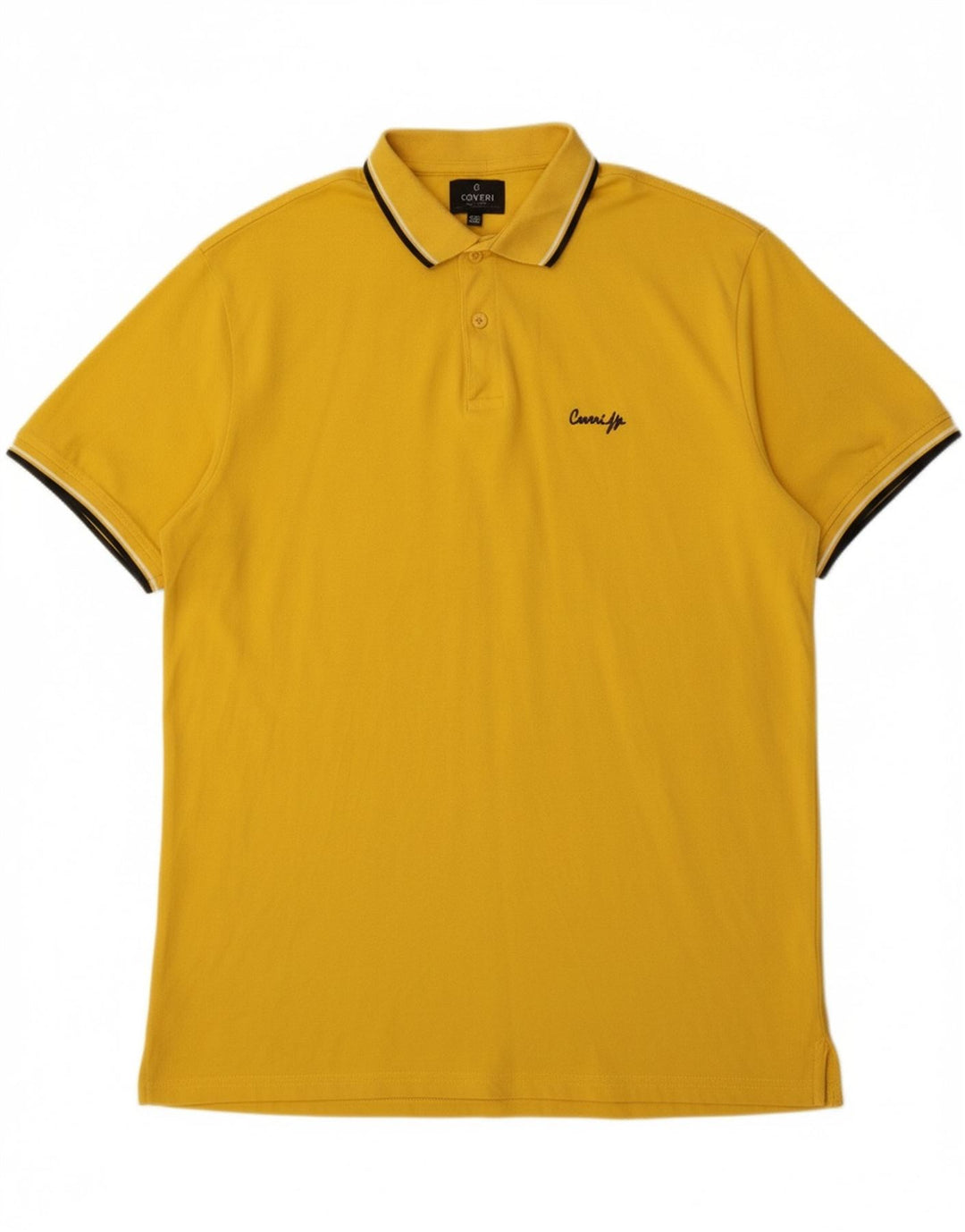 Camisa polo masculina COVERI 3XL algodão amarelo