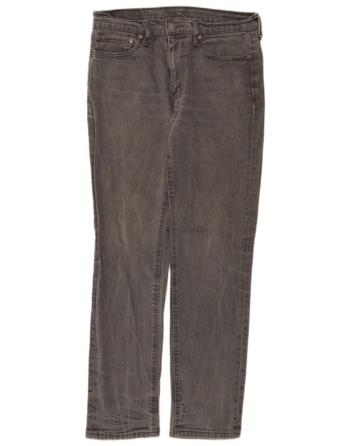 Calça jeans masculina Levi's 541 Tapered W33 L31 cinza algodão