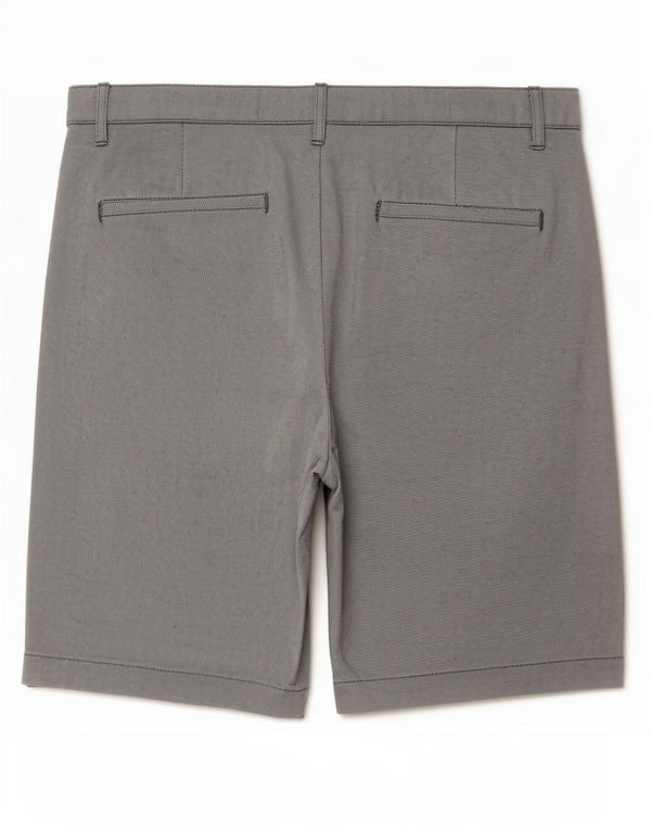 Zara Mens Chino Shorts EU 40 Médio W31 Algodão Cinza