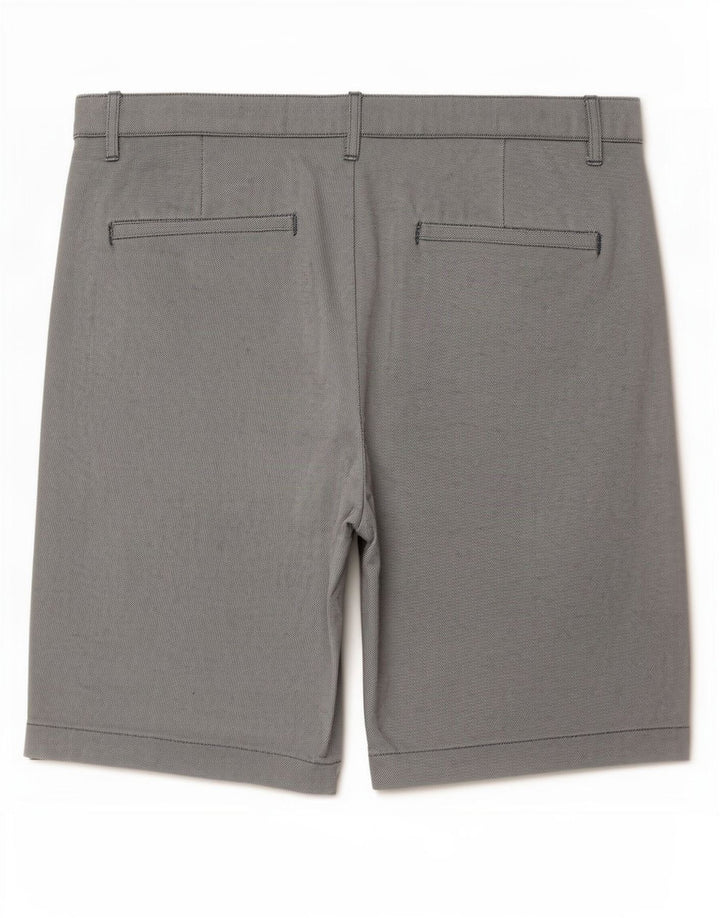Zara Mens Chino Shorts EU 40 Médio W31 Algodão Cinza