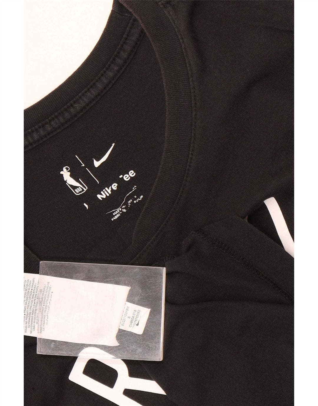 Camiseta Nike Masculina Brooklyn Graphic Top Pequeno Algodão Preto