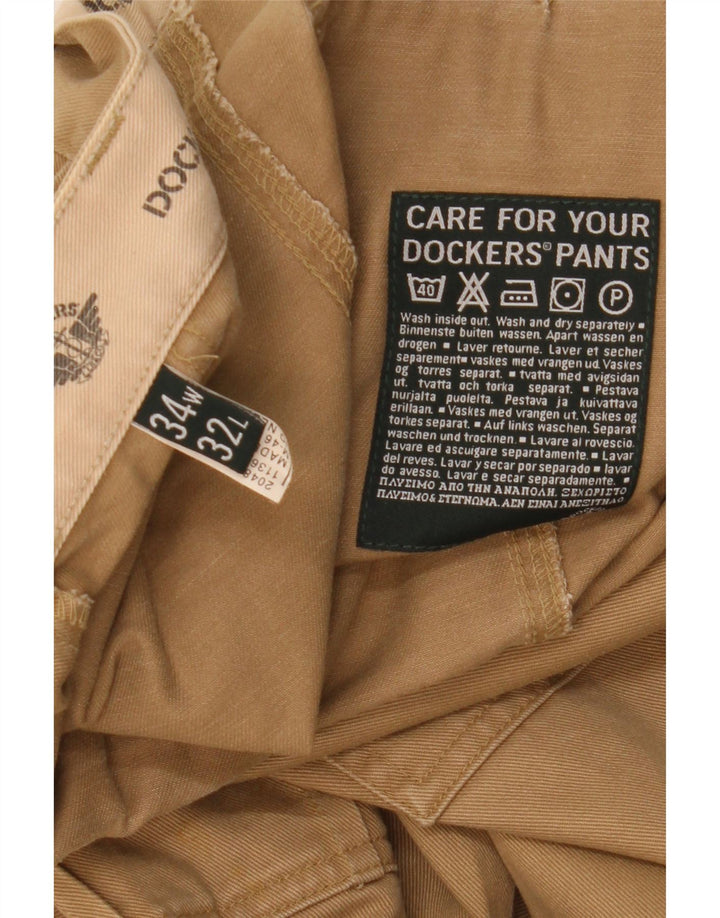 Calça cargo masculina Dockers reta W34 L32 bege