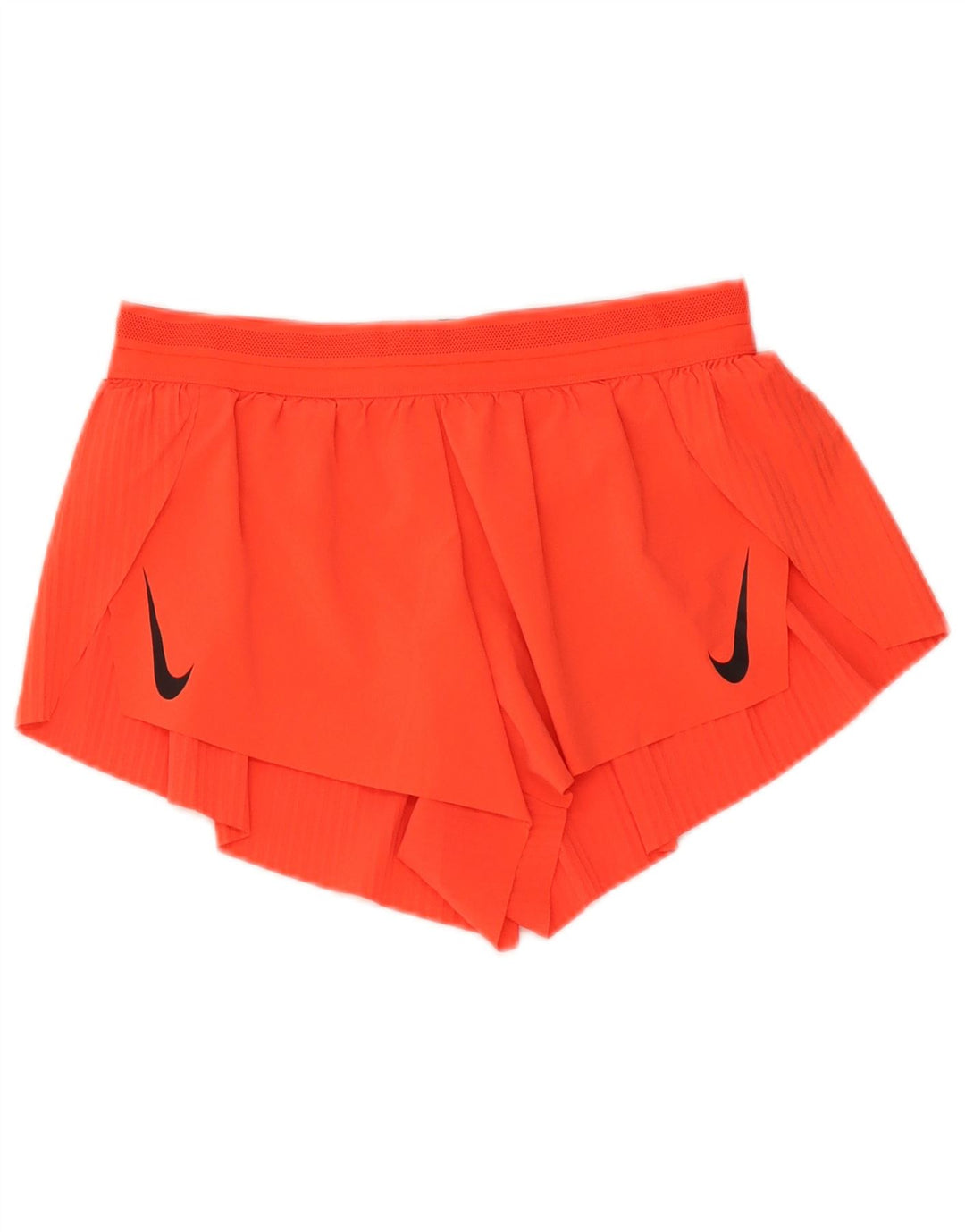 Nike Womens Dri Fit Sport Shorts UK 10 Pequeno Laranja