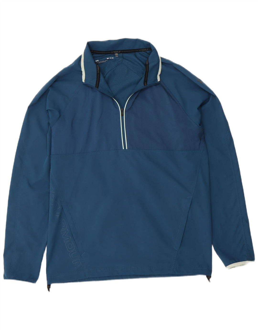 Under Armour masculino gráfico pulôver agasalho jaqueta superior azul médio esportivo