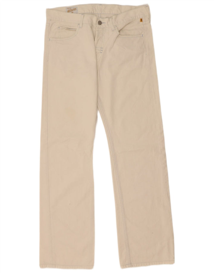 Meltin' Pot Jeans reto masculino W32 L33 branco