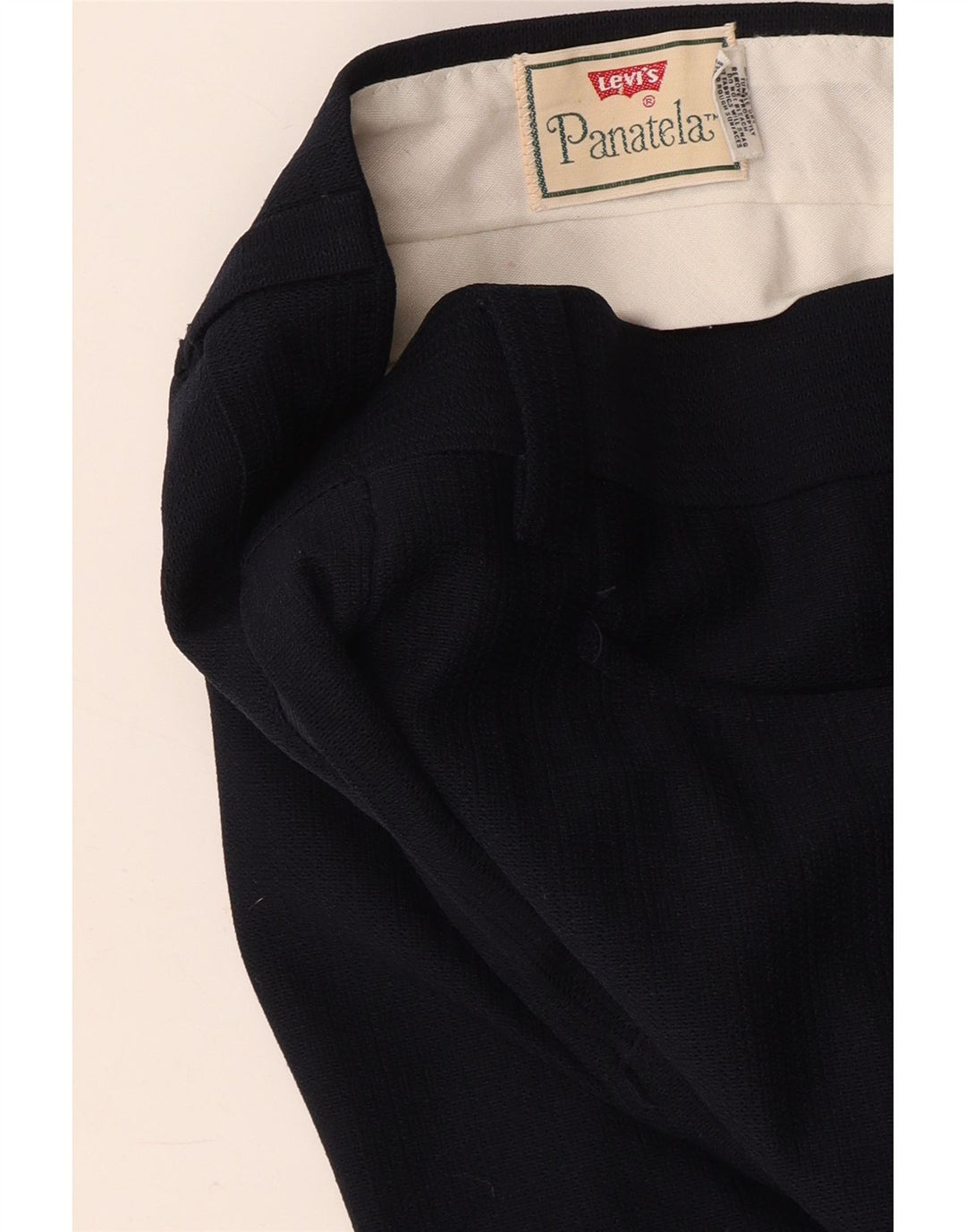 Calça feminina reta casual LEVI'S W34 L29 azul marinho