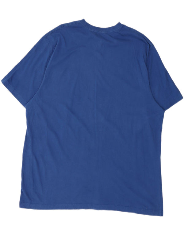 Camiseta masculina de ajuste tradicional L.L.BEAN Top 2XL de algodão azul