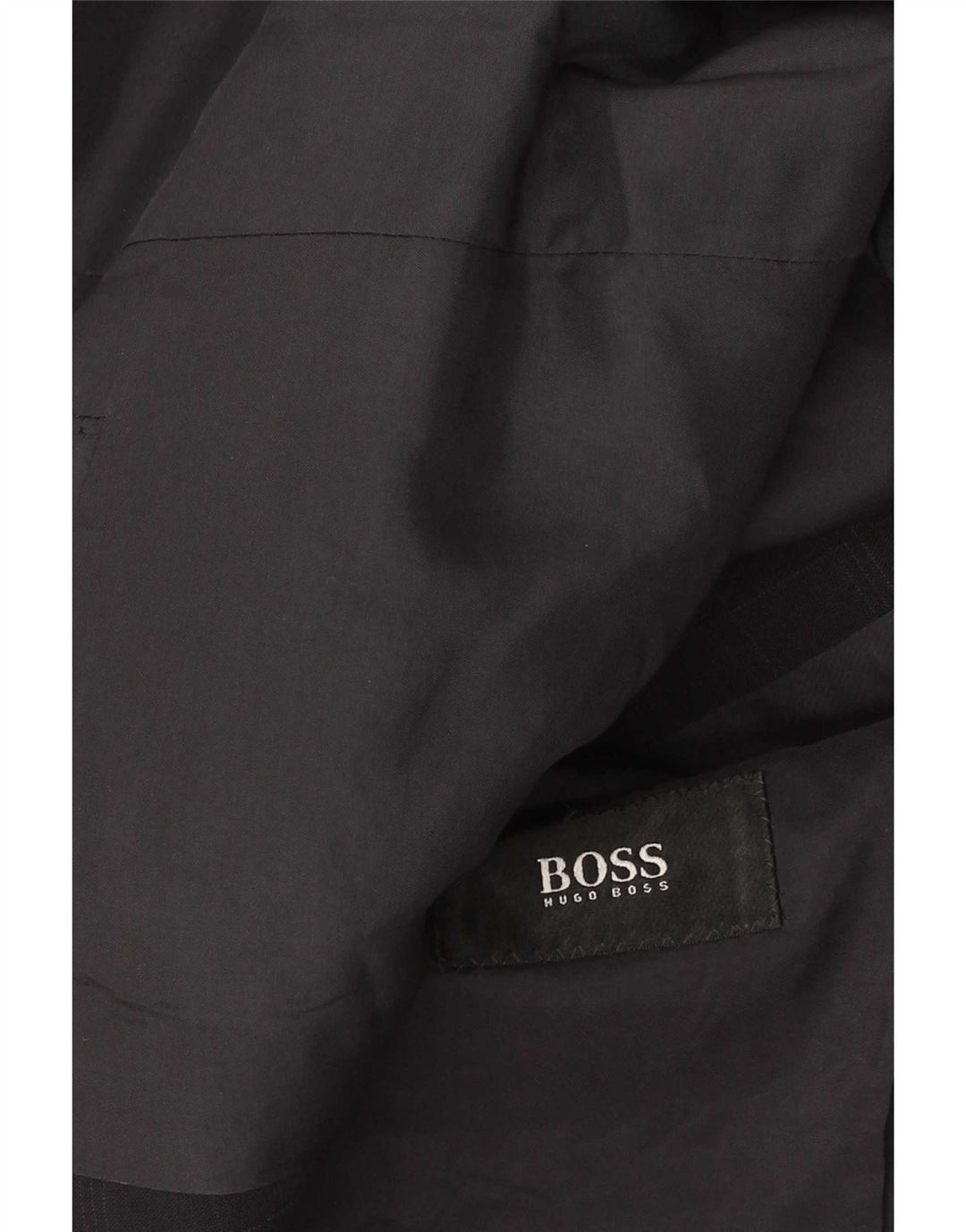 Jaqueta Blazer Masculina Hugo Boss com 3 Botões Reino Unido 38 Médio Azul Marinho Xadrez