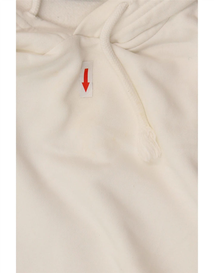 Suéter masculino C&A com capuz e ajuste relaxado pequeno algodão branco