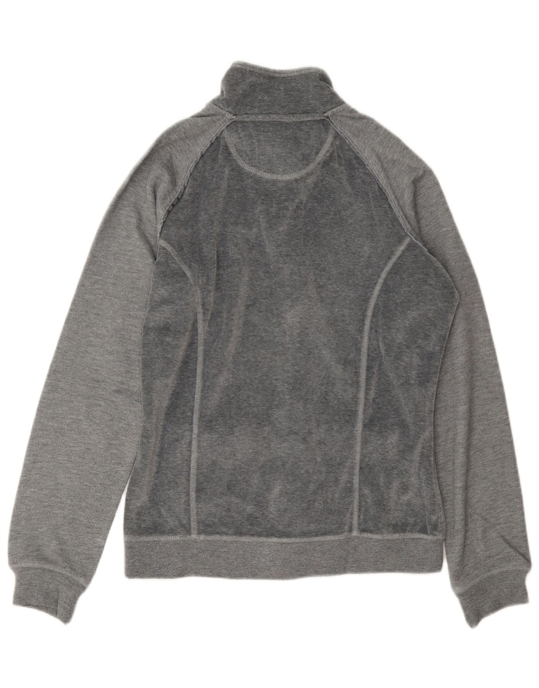 Jaqueta feminina Champion Heritage Fit Velour Tracksuit UK 14 cinza médio