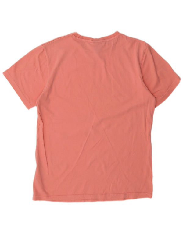 Camiseta feminina Ellesse com estampa grande grande Reino Unido 8 algodão rosa pequeno