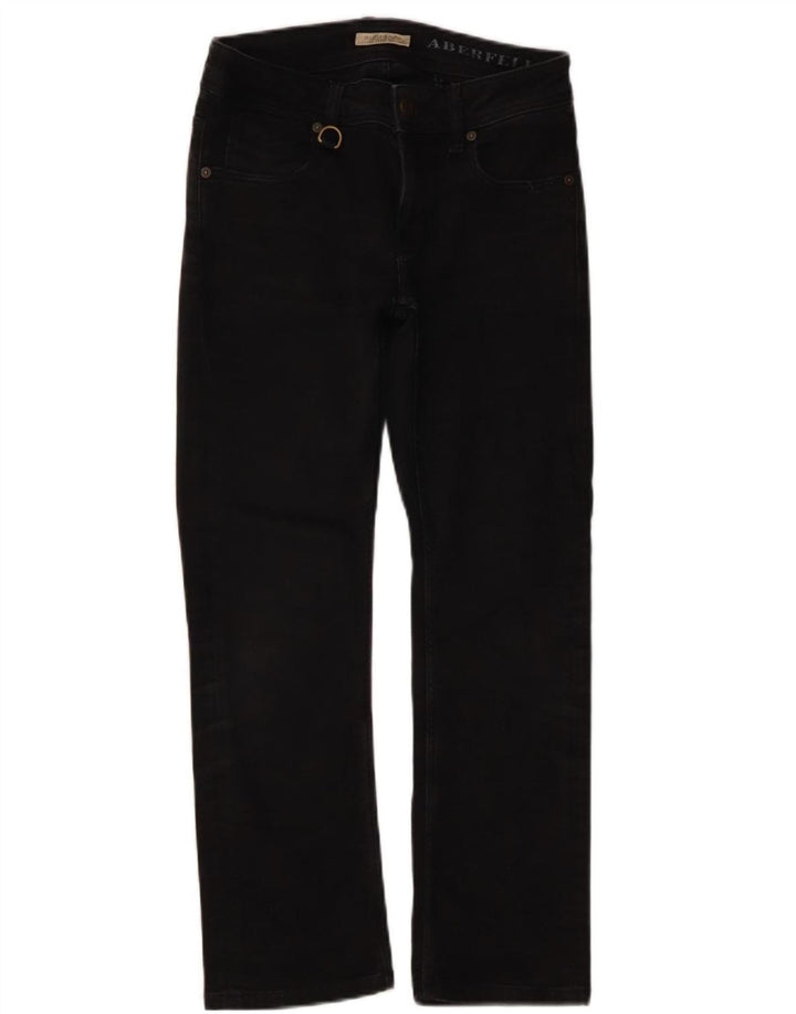 Jeans retos femininos Burberry W26 L25 algodão preto