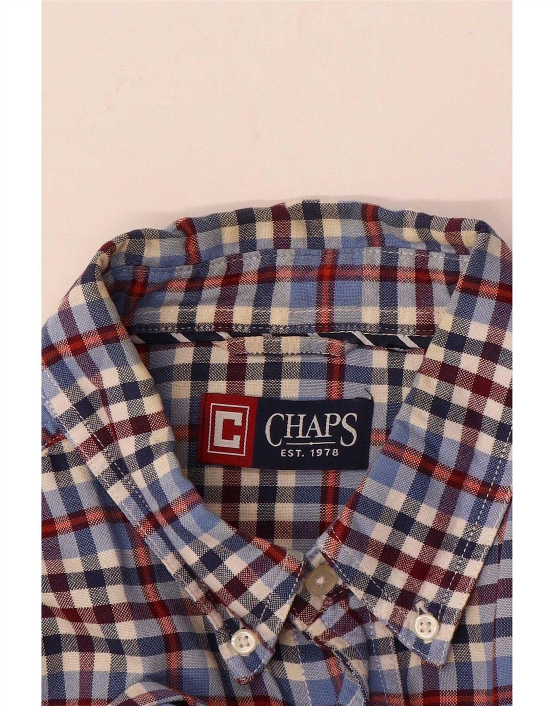 Camisa masculina Chaps grande guingão multicolorido