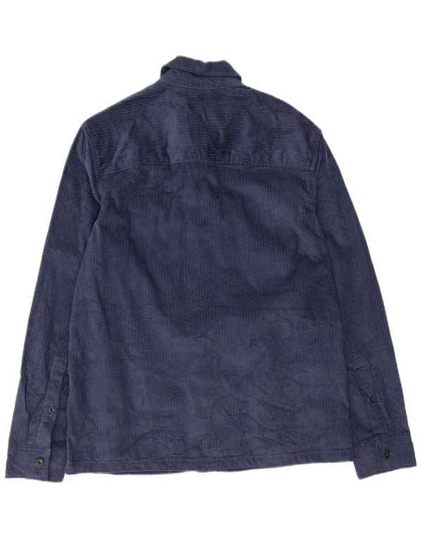 Camisa masculina de veludo cotelê Dickies médio azul marinho algodão