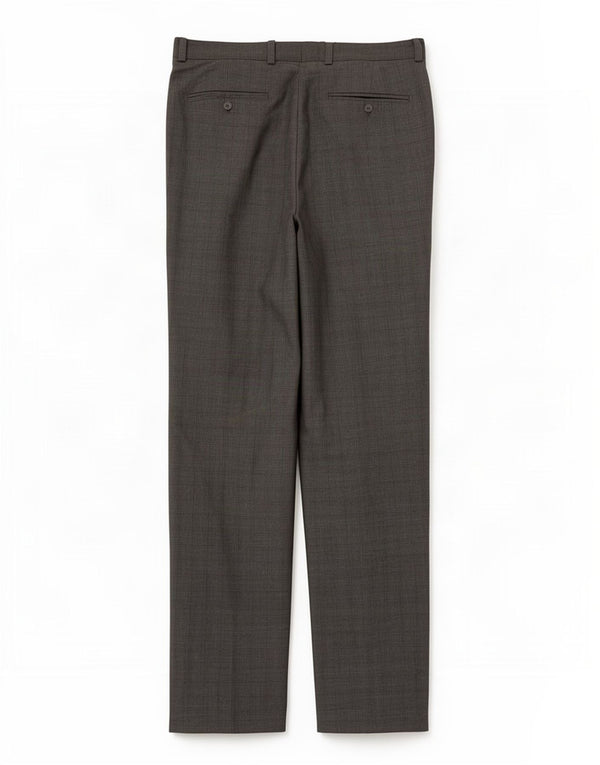Calça casual reta masculina Tommy Hilfiger W33 L32 poliéster xadrez cinza