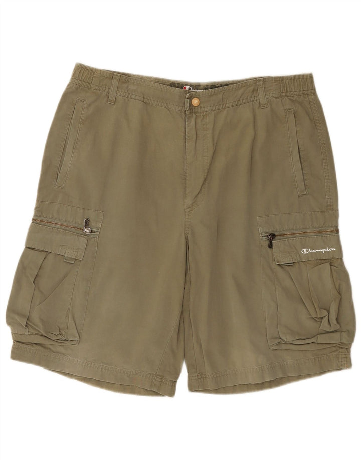 Shorts cargo masculino CHAMPION XL W38 algodão cáqui
