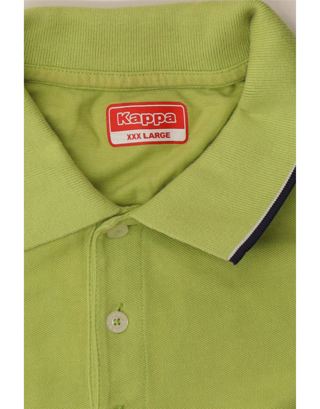 KAPPA Mens Polo Shirt 3XL Green Cotton Vintage Kappa and Second-Hand Kappa from Messina Hembry 