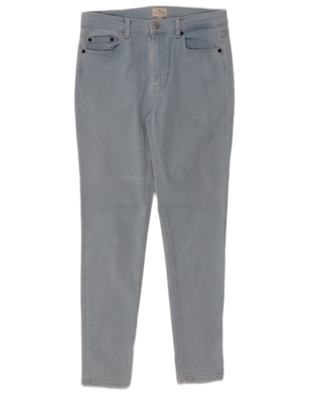 FRENCH CONNECTION Jeans Slim Feminino Reino Unido 12 Médio W30 L28 Algodão Azul