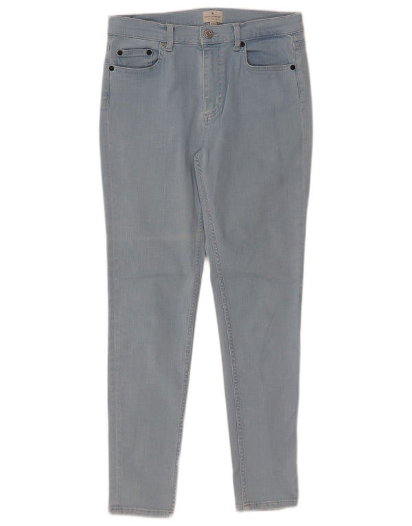 FRENCH CONNECTION Jeans Slim Feminino Reino Unido 12 Médio W30 L28 Algodão Azul