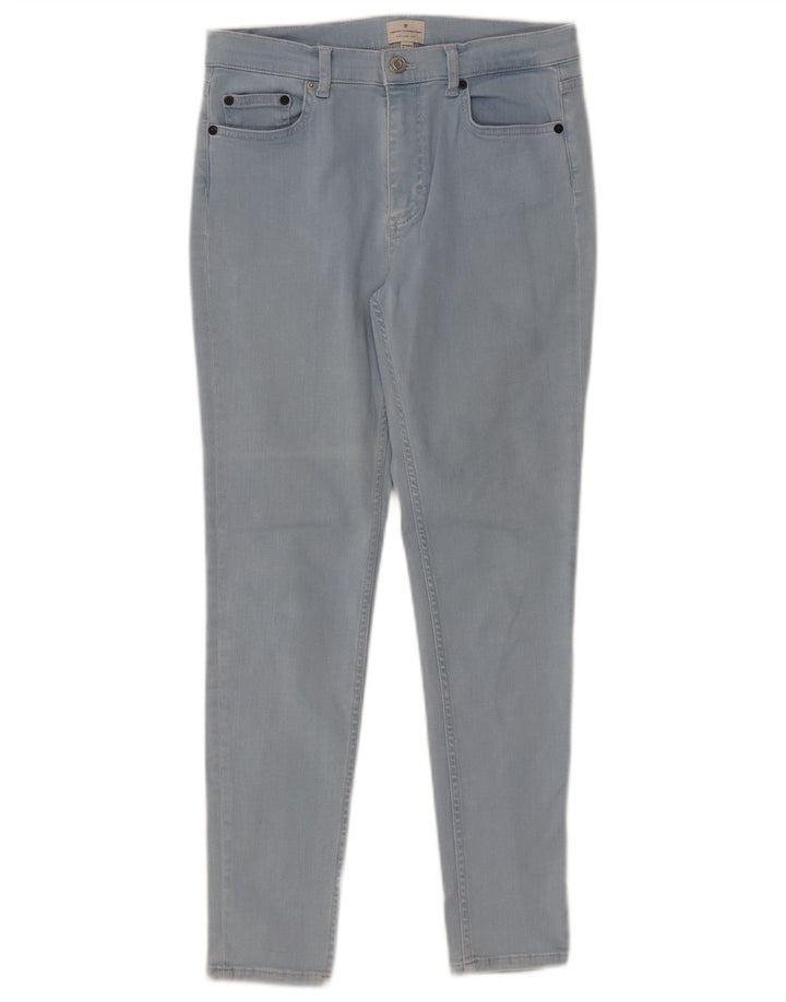 FRENCH CONNECTION Jeans Slim Feminino Reino Unido 12 Médio W30 L28 Algodão Azul