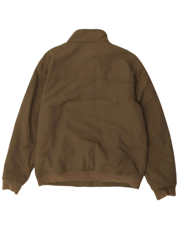 Jaqueta bomber masculina Tommy Hilfiger Reino Unido 42 XL cáqui poliamida