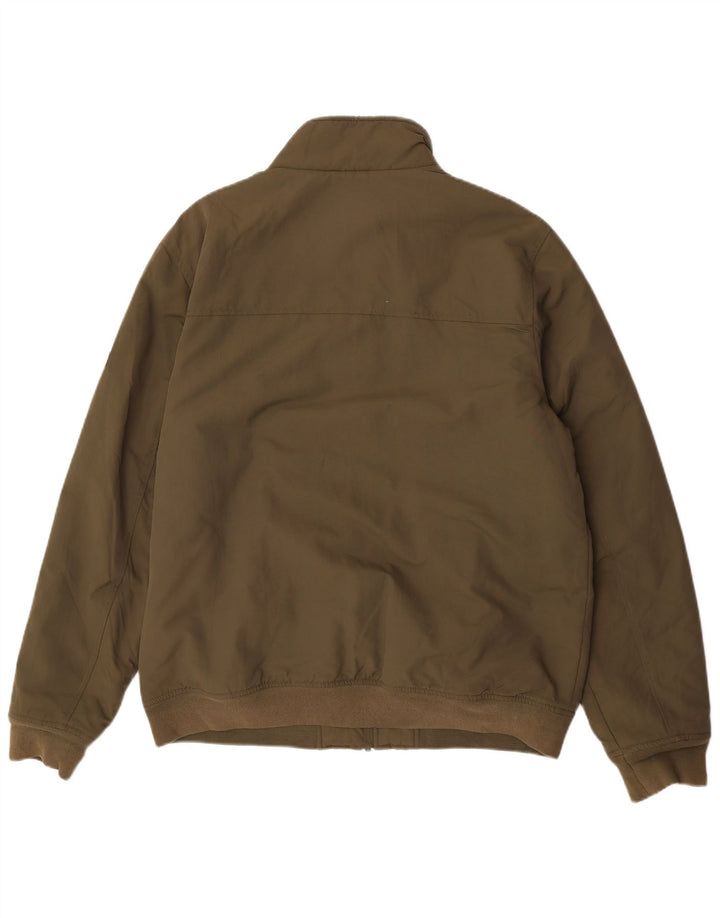 Jaqueta bomber masculina Tommy Hilfiger Reino Unido 42 XL cáqui poliamida