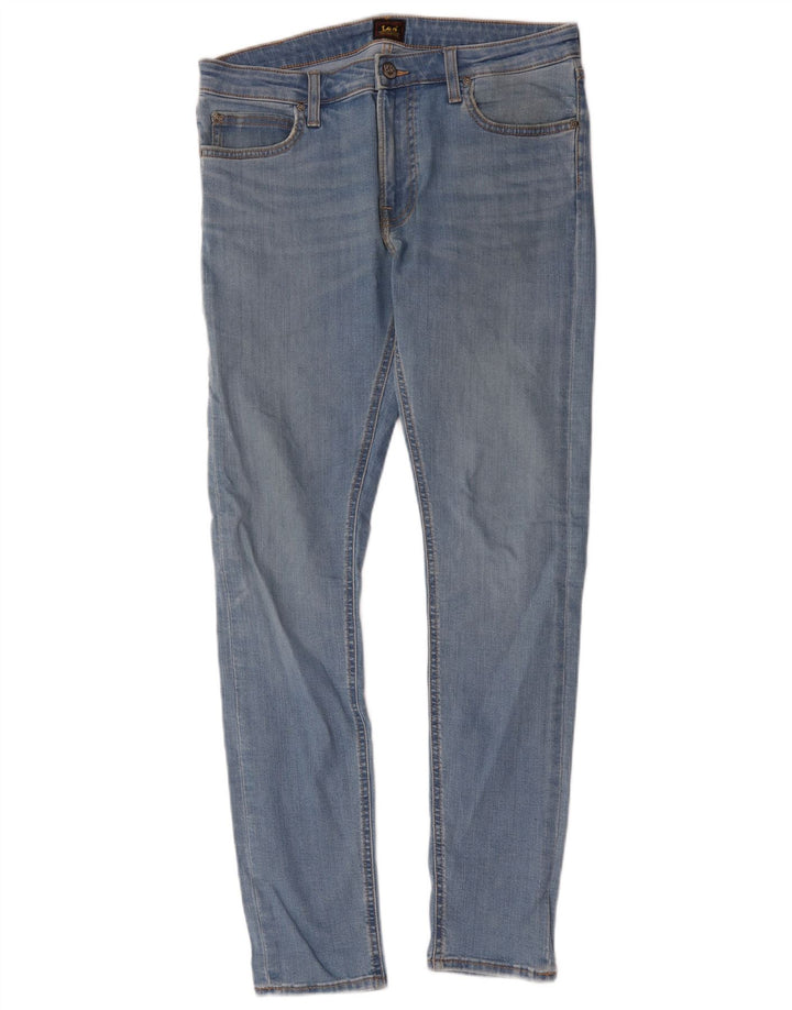 Lee Womens Malone Skinny Jeans W33 L32 Azul Algodão