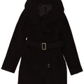 Sobretudo feminino SASCH UK 12 poliéster preto médio