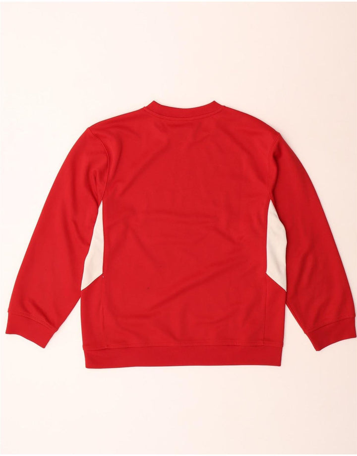 Moletom NIKE Meninos Jumper 12-13 Anos Grande Vermelho Colorblock Poliéster