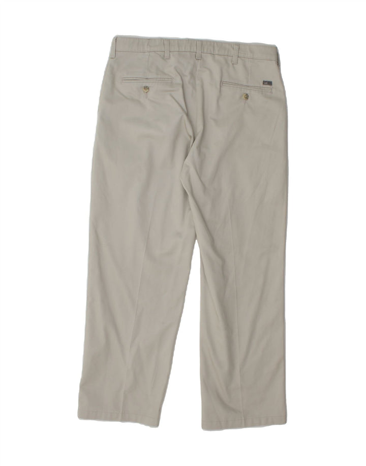 LEE Mens Custom Fit Pegged Chino Trousers W34 L29 Beige Cotton Vintage Lee and Second-Hand Lee from Messina Hembry 