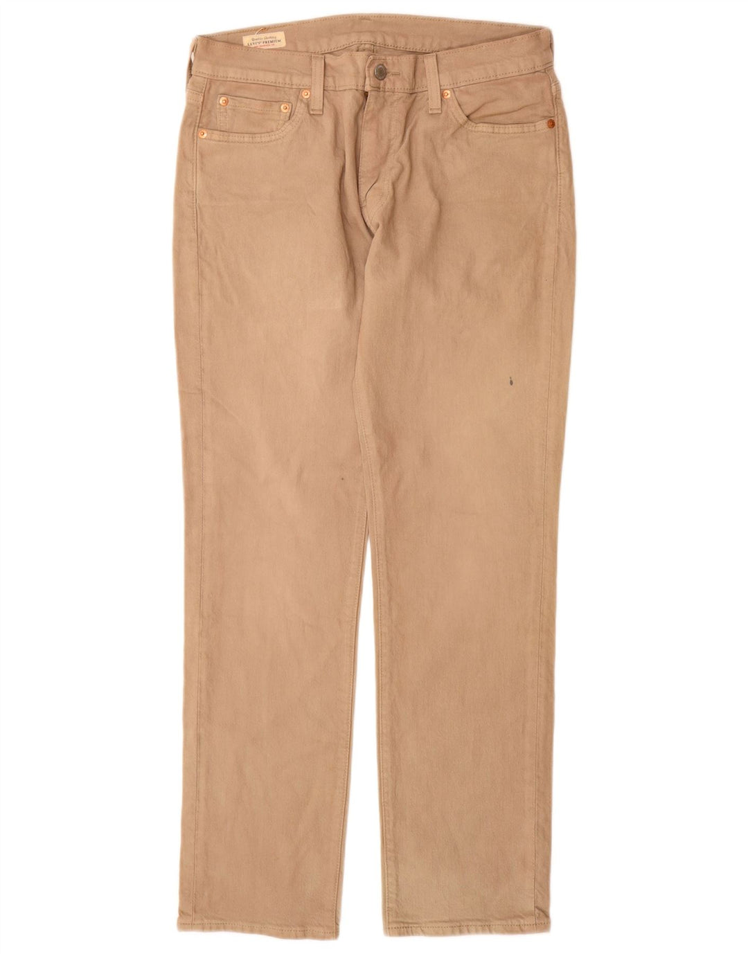 Levi's Masculino 511 Slim Jeans W30 L30 Algodão Bege