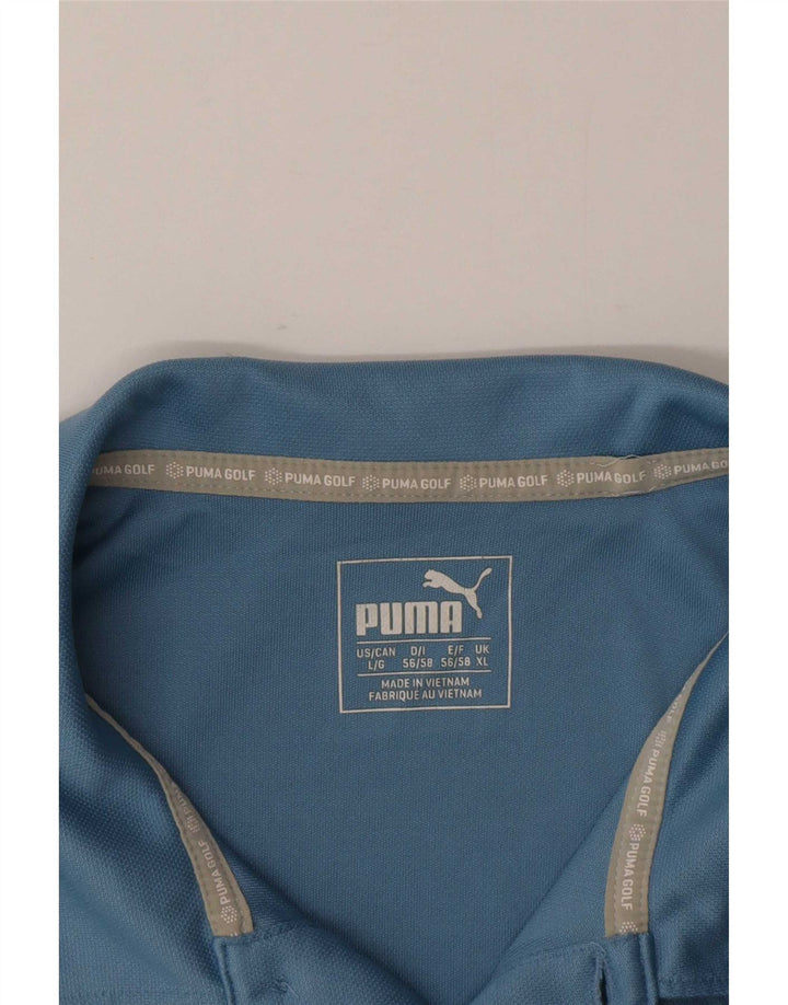 Camisa polo masculina Puma XL azul colorblock