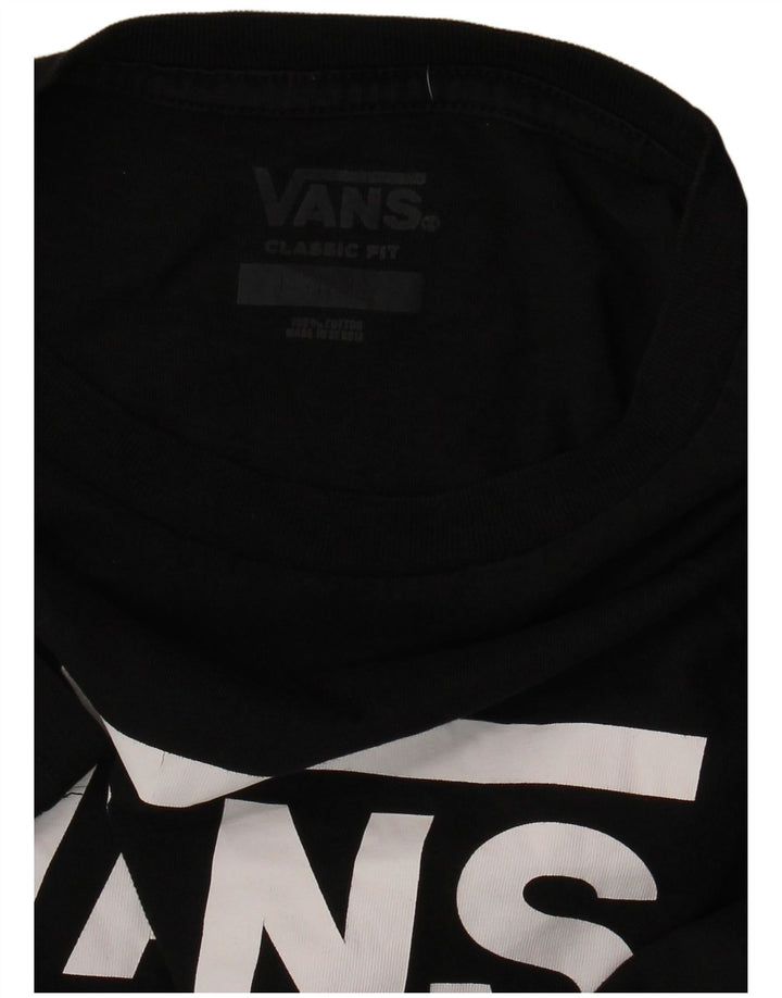 Camiseta feminina VANS Classic Fit Graphic UK 14 grande algodão preto