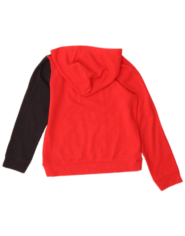 Suéter com capuz gráfico Under Armour Boys 9-10 anos médio vermelho colorblock