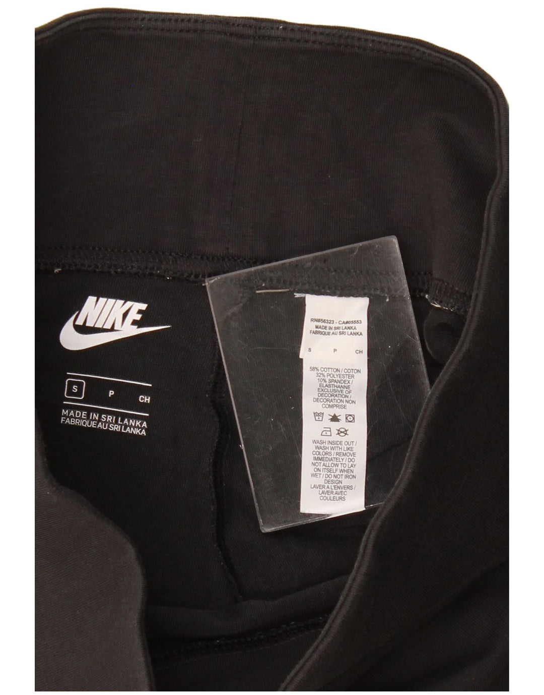 Shorts esportivo feminino Nike UK 8 pequeno algodão preto
