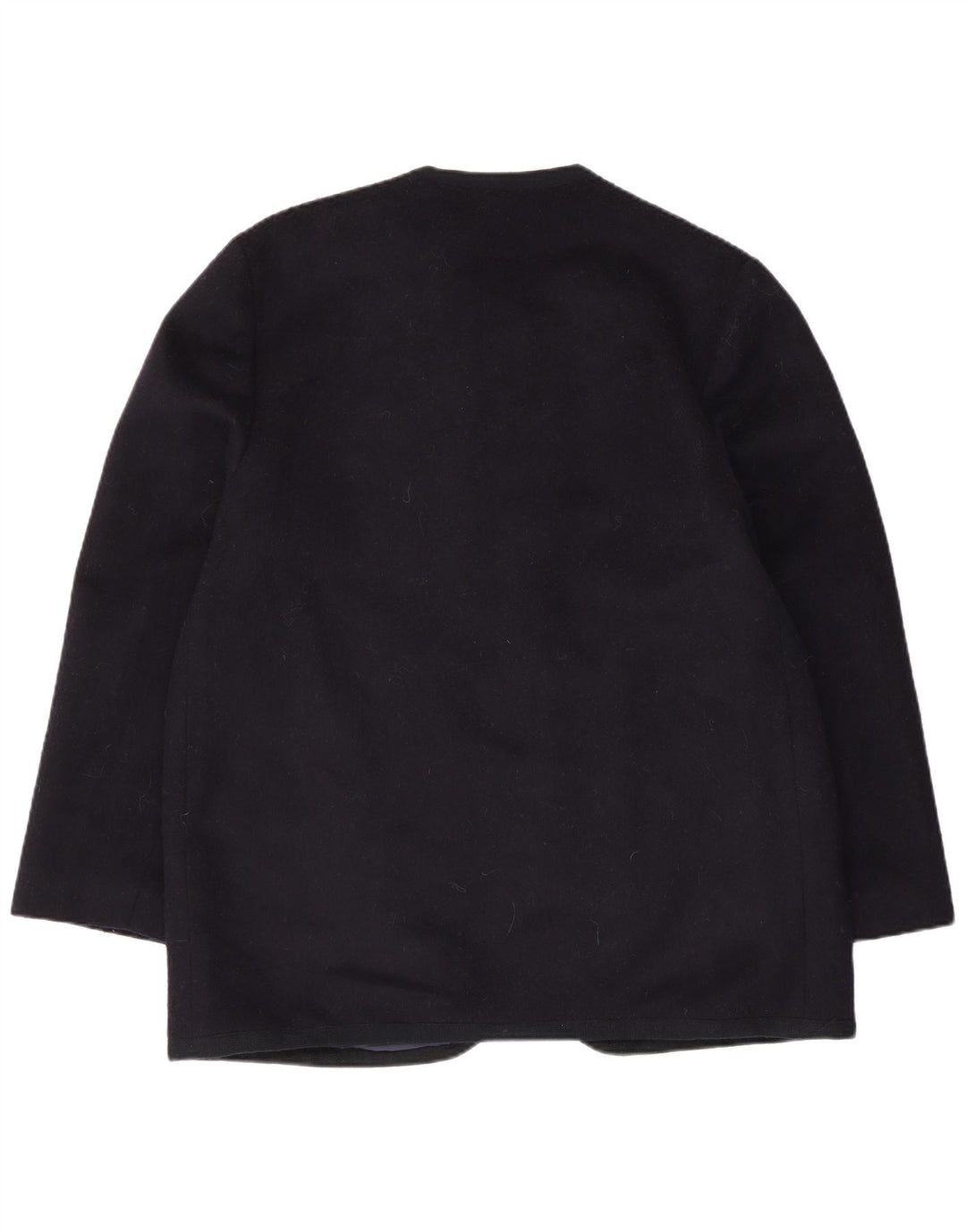 Jaqueta blazer feminina vintage com 5 botões IT 50 XL lã azul marinho