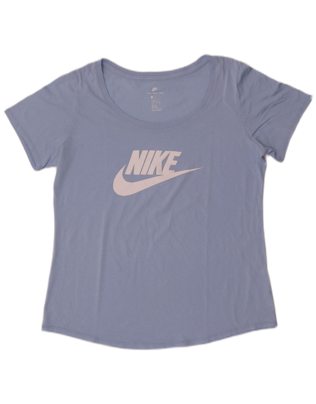 Camiseta Nike Feminina Athletic Cut Graphic Top UK 16 Grande Azul Poliéster