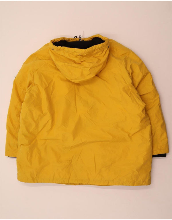Jaqueta parka masculina com capuz Jack & Jones Reino Unido 46 3XL poliéster amarelo