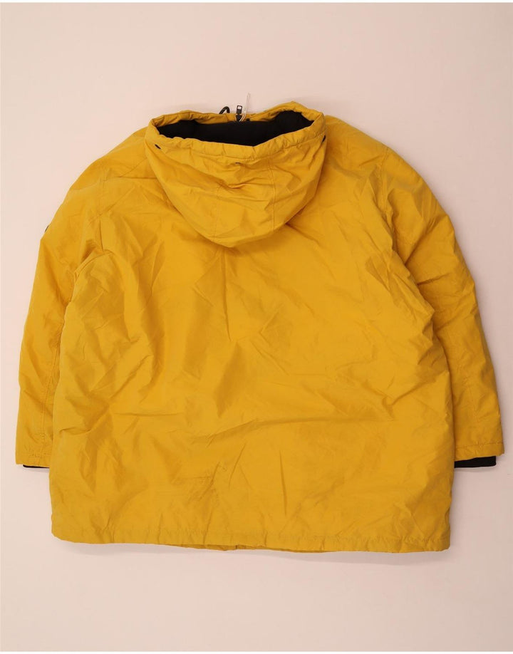 Jaqueta parka masculina com capuz Jack & Jones Reino Unido 46 3XL poliéster amarelo