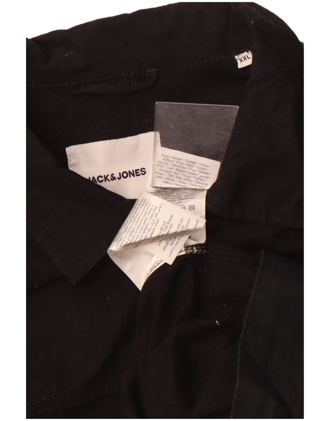 Camisa masculina Jack & Jones 2XL algodão preto