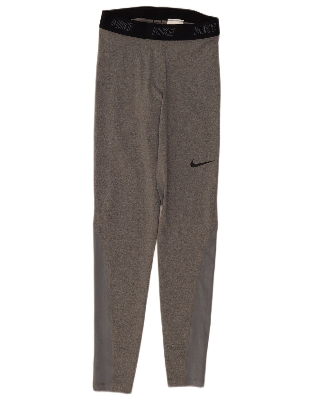 Leggings Nike Dri Fit para mulher UK 8 pequeno cinza colorblock poliéster